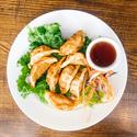 Pan-fried Pot Sticker dumplings