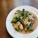 Thai Basil stir-fry with bell pepper and green bean